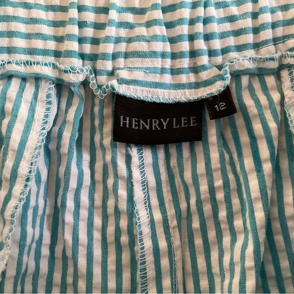 Vintage Henry Lee Seersucker Pinstripe Pants Size 12